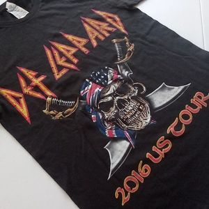 Def Leppard 2016 tour tshirt small